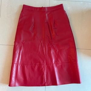 Anthropologie Red Faux Skirt - New with Tag